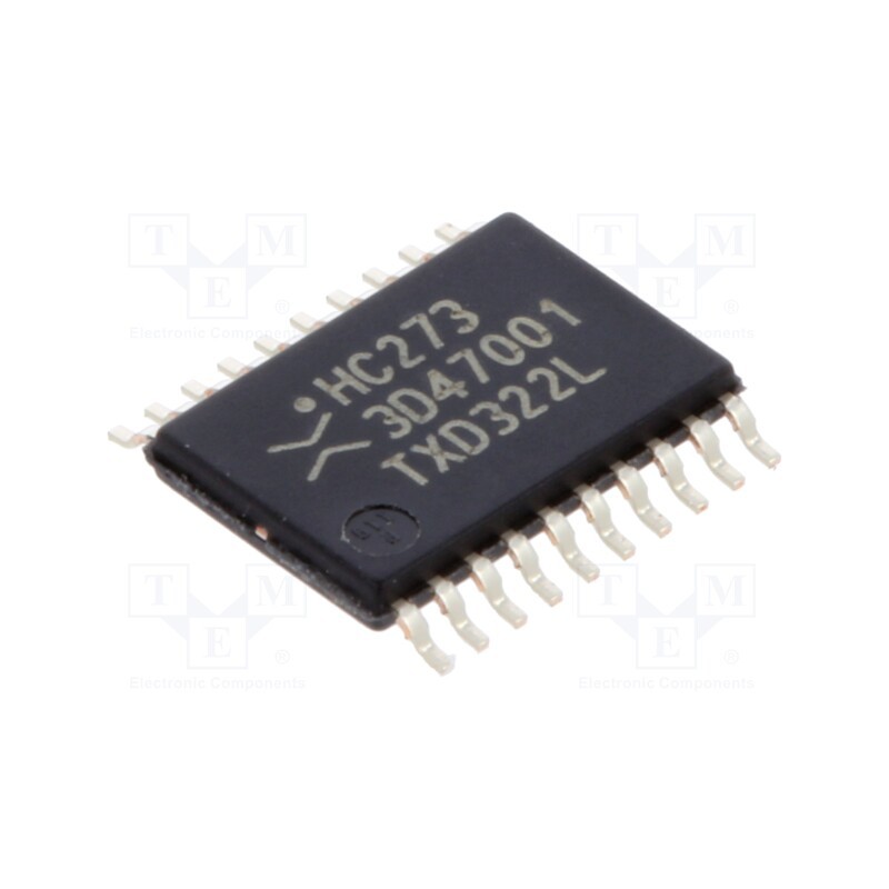 1 pcs x NEXPERIA - 74HC273PW,118 - IC: digital, D flip-flop, Ch: 8, CMOS, SMD, TSSOP20, , HC