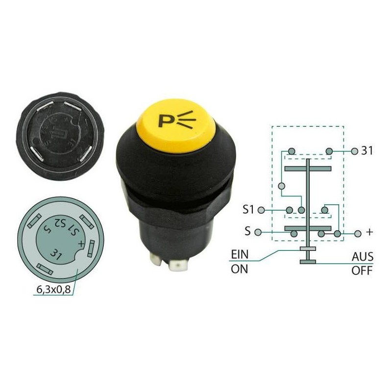 Fendt Deutz Fahr headlight switch