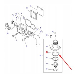 4223842m1 thermostat o-ring 83 x 3