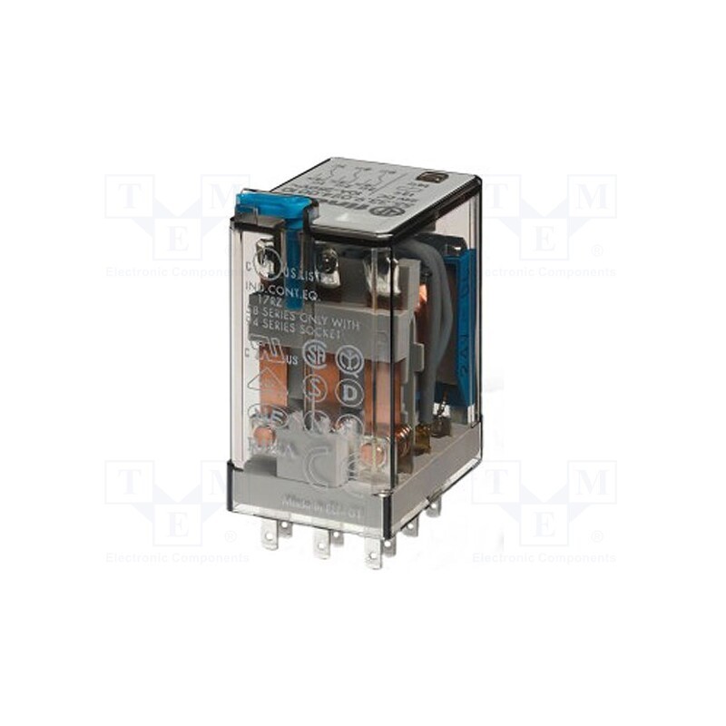 1 pcs x FINDER - 55.33.8.110.0010 - Relay: electromagnetic, 3PDT, Ucoil: 110VAC, Icontacts max: 20A