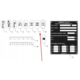 P5s51401014 PTO speed sticker 540 eco