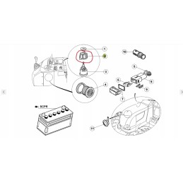 Knob EHR Renault Claas 7700075138