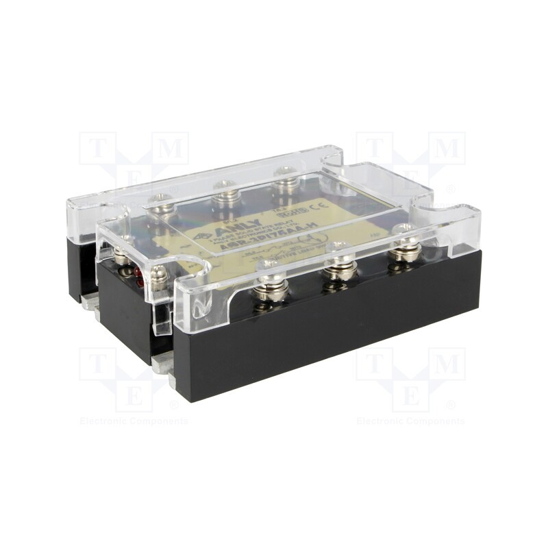 1 pcs x ANLY ELECTRONICS - ASR-3PI75AA-H - Relay: solid state, 75A, Uswitch: 48÷480VAC, 3-phase, Series: ASR