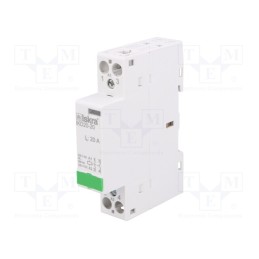 1 pcs x ISKRA - 30.046.006 - Contactor: 2-pole installation, 20A, 230VAC,220VDC, NO x2