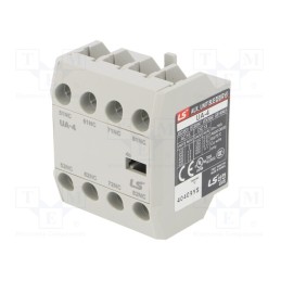 1 pcs x LS ELECTRIC - UA-4 4B - Auxiliary contacts, Series: METASOL, Leads: screw terminals, IP20