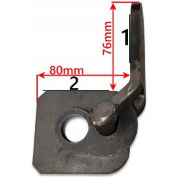 Solid bottom hinge, lower side opening, diameter 22