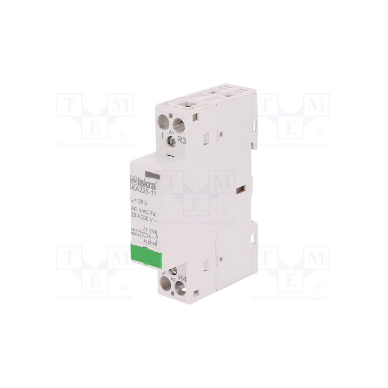 1 pcs x ISKRA - 30.046.715 - Contactor: 2-pole installation, 25A, 230VAC, NC + NO