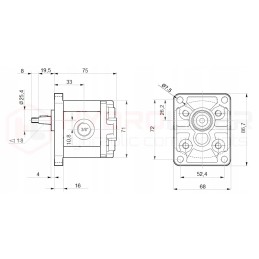 Pump 1 51l engine 380v 0 55kw 15mpa hydrolider