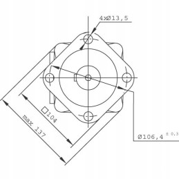 Orbital hydraulic motor bms80 sms80 15 9kw f