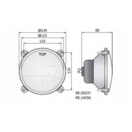 Massey Ferguson Ursus C 385 Wesem headlight