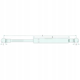 Deutz door gas shock absorber actuator 04416549