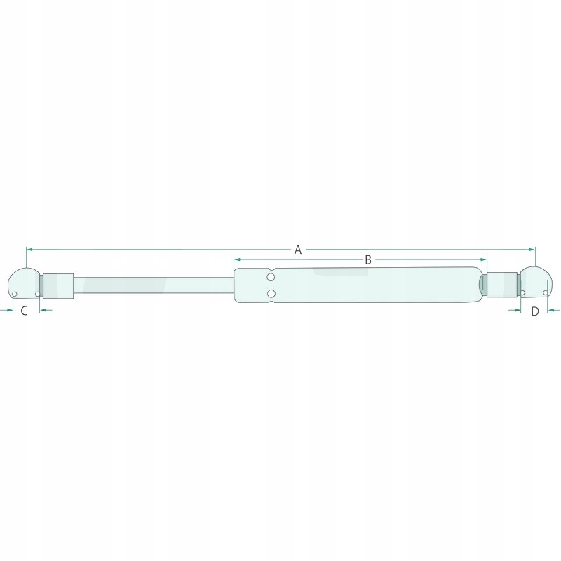 Deutz door gas shock absorber actuator 04416549