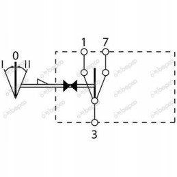 Switch switch 42x22mm, 3 positions, 3 pin