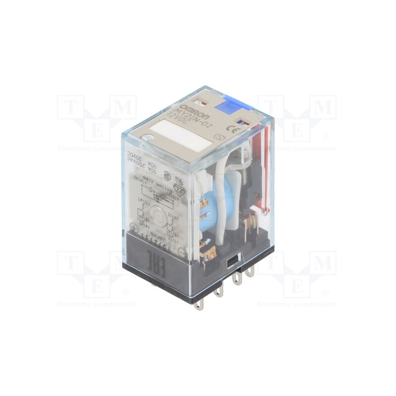 1 pcs x OMRON - MY2IN-D2 12VDC (S) - Relay: electromagnetic, DPDT, 12VDC, Icontacts max: 10A