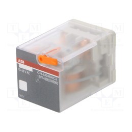 1 pcs x ABB - 1SVR405621R5000 - Relay: electromagnetic, DPDT, Ucoil: 48VAC, Icontacts max: 10A