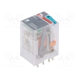 1 pcs x ABB - 1SVR405613R9100 - Relay: electromagnetic, 4PDT, Ucoil: 220VDC, Icontacts max: 6A