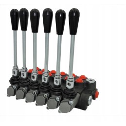 6-section hydraulic distributor, 6 sections, 80l
