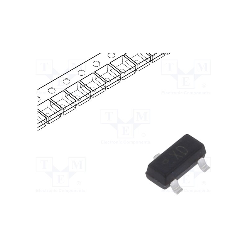 20 pcs x DIOTEC SEMICONDUCTOR - MMBTRC110SS - Transistor: NPN, bipolar, BRT, 50V, 0.1A, 200mW, SOT23, 4.7kΩ
