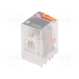 1 pcs x ABB - 1SVR405613R7000 - Relay: electromagnetic, 4PDT, Ucoil: 110VAC, Icontacts max: 6A