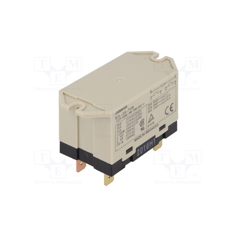 1 pcs x OMRON OCB - G7L-2A-TUB 200/240VAC - Relay: electromagnetic, DPST-NO, Ucoil: 230VAC, Icontacts max: 25A