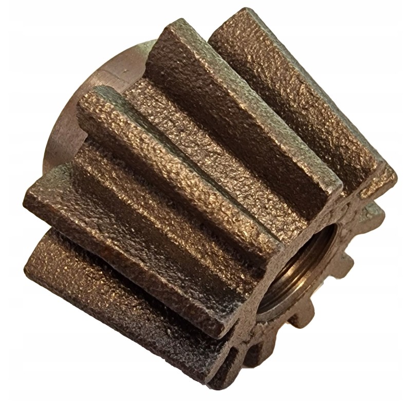 Small conical wheel for the scythe gear