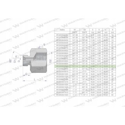 Hydraulic differential bush inch AB 1 2