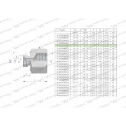 Hydraulic differential bush inch AB 1 4