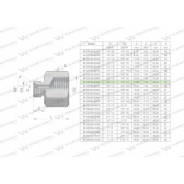 Hydraulic differential bush inch AB 3 8