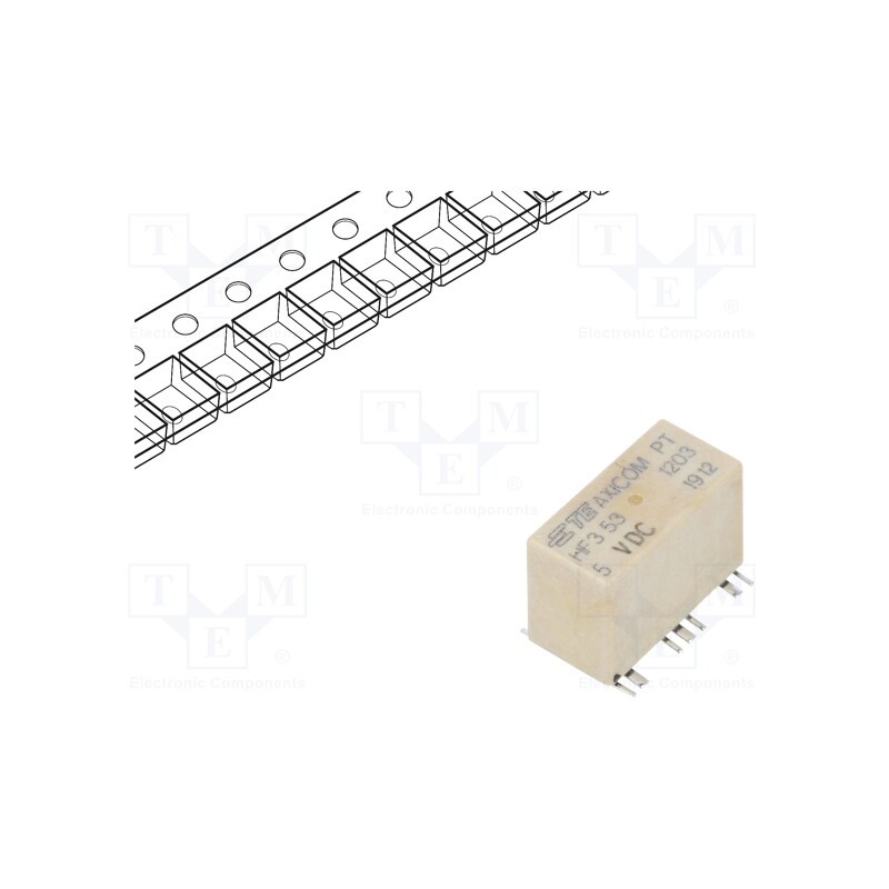 1 pcs x TE Connectivity - 1462051-2 - Relay: electromagnetic, SPDT, Ucoil: 5VDC, 2A, SMT, 178Ω, 3ms, IP67