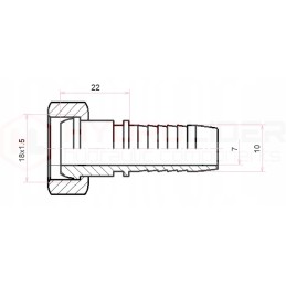 Dkm fitting dn10 1 2sn m18x1 5 x10 hydrolider