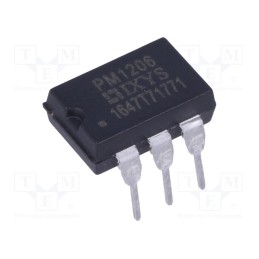 1 pcs x IXYS - PM1206 - Relay: solid state, Icntrl max: 100mA, 500mA, max.600VAC, THT, DIP6