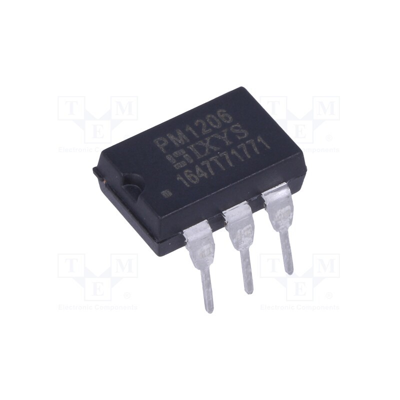 1 pcs x IXYS - PM1206 - Relay: solid state, Icntrl max: 100mA, 500mA, max.600VAC, THT, DIP6