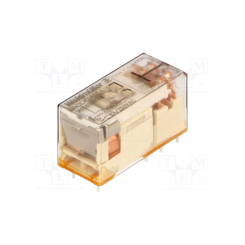 1 pcs x WEIDMu00dcLLER - 4058570000 - Relay: electromagnetic, DPDT, Ucoil: 24VDC, Icontacts max: 8A, 5mm