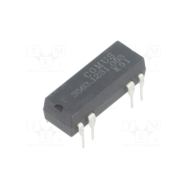 1 pcs x COMUS - 3563.1231.053 - Relay: reed switch, SPDT, Ucoil: 5VDC, 400mA, max.100VDC, 5W, THT