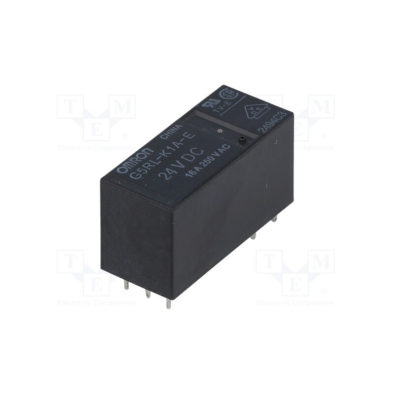 1 pcs x OMRON OCB - G5RL-K1A-E-24DC - Relay: electromagnetic, SPST, Ucoil: 24VDC, Icontacts max: 16A
