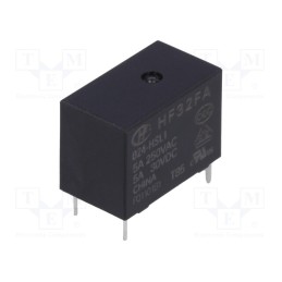 1 pcs x HONGFA RELAY - HF32FA/024-HSL1 - Relay: electromagnetic, SPST-NO, Ucoil: 24VDC, 5A, 5A/250VAC, PCB