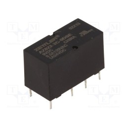 1 pcs x ZETTLER - AZ822-2C-9DSE - Relay: electromagnetic, DPDT, Ucoil: 9VDC, 2A, 0.5A/120VAC, PCB
