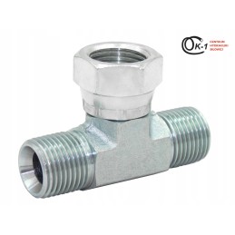Hydraulic tee connector 3 8 with nut