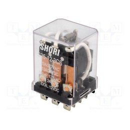 1 pcs x SHORI ELECTRIC - S25-12-3CS - Relay: electromagnetic, 3PDT, Ucoil: 12VDC, Icontacts max: 30A