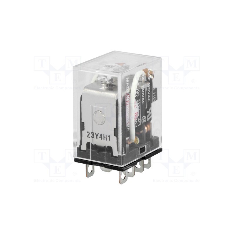 1 pcs x OMRON - LY2 220/240VAC - Relay: electromagnetic, DPDT, Ucoil: 240VAC, Icontacts max: 10A