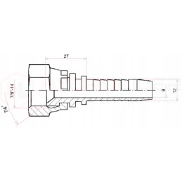 Dkj cuff dn12 1 2sn unf7 8 14 x10 hydrolider