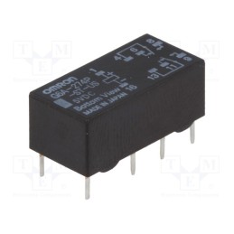 1 pcs x OMRON OCB - G6A-274P-ST-US 5VDC - Relay: electromagnetic, DPDT, Ucoil: 5VDC, Icontacts max: 2A, PCB