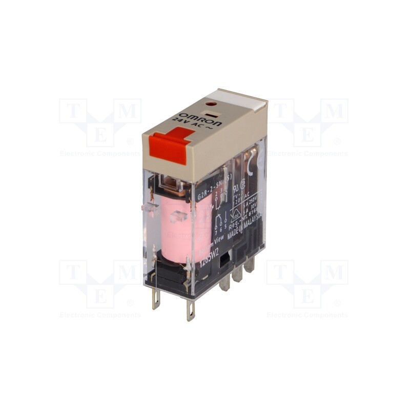 1 pcs x OMRON - G2R-2-SNI 24VAC (S) - Relay: electromagnetic, DPDT, Ucoil: 24VAC, Icontacts max: 5A, 150W