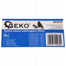 Set of semi-circular butt wedges, 80 pcs