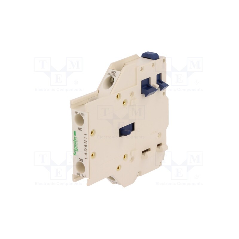 1 pcs x SCHNEIDER ELECTRIC - LAD8N11 - Auxiliary contacts, Series: TeSys D, Leads: screw terminals, side