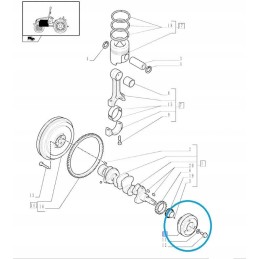 Crankshaft pulley new holland t3000 87291