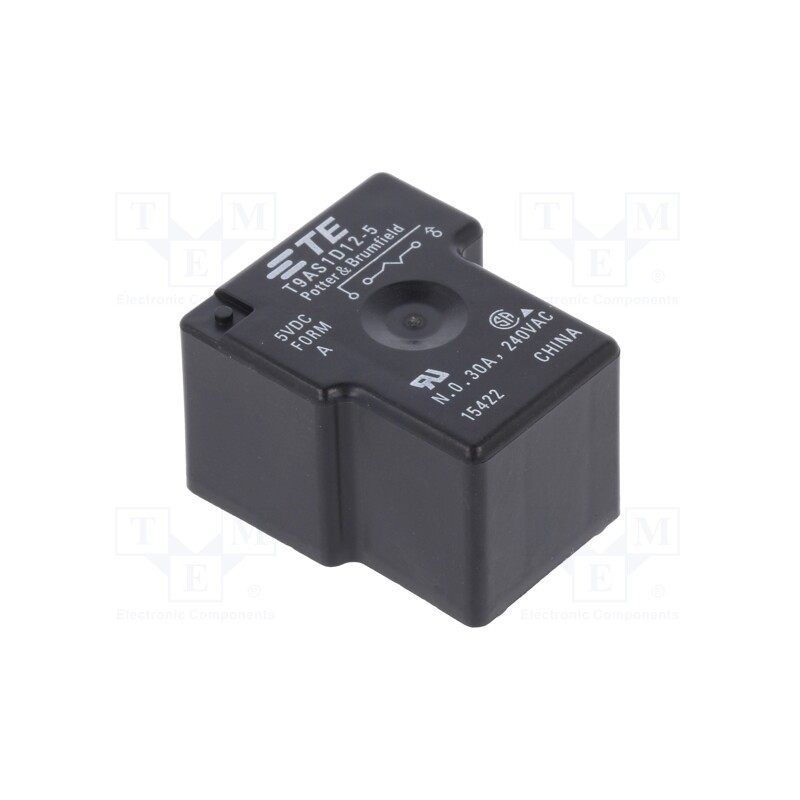 1 pcs x TE Connectivity - 2-1393210-0 - Relay: electromagnetic, SPST-NO, Ucoil: 5VDC, 30A, Series: T9A, PCB