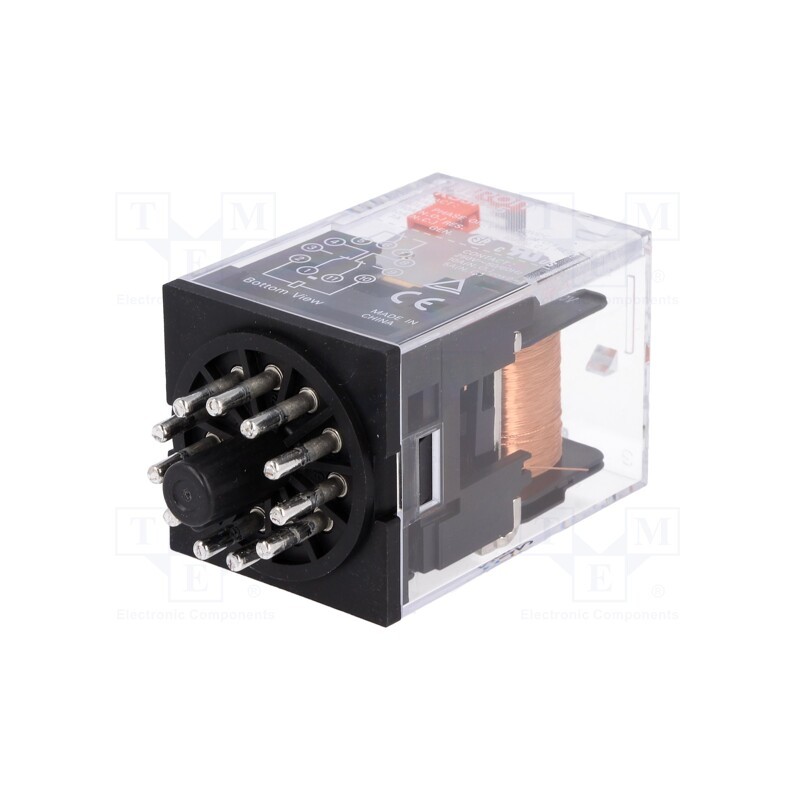 1 pcs x OMRON - MKS3P-5 AC110 - Relay: electromagnetic, 3PDT, Ucoil: 110VAC, Icontacts max: 10A