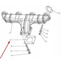 490bt 08004 exhaust pipe gasket
