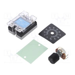 1 pcs x ANLY ELECTRONICS - ASR-10RA - Relay: solid state, Rin: 0÷250kΩ, 10A, 24÷280VAC, Variant: 1-phase